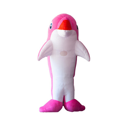 Przebranie dmuchane, kostium - Różowy delfin